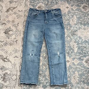 Stylish Light Blue Women's Straight Leg Jeans- size 31/13. Excellent Condition